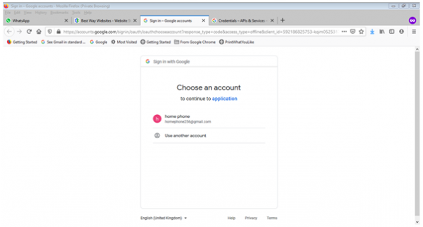 Step 28. Login to your Google account